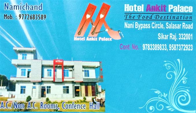 Ankit Hotel Palace,  Sikar 